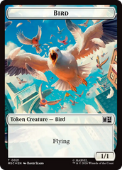 Treasure (027) // Bird (021) Double-Sided Token (Surge Foil) [Marvel Super Heroes Commander Tokens] | Devastation Store