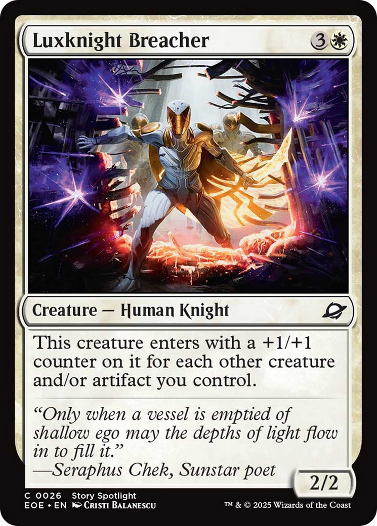 Luxknight Breacher [Edge of Eternities] | Devastation Store