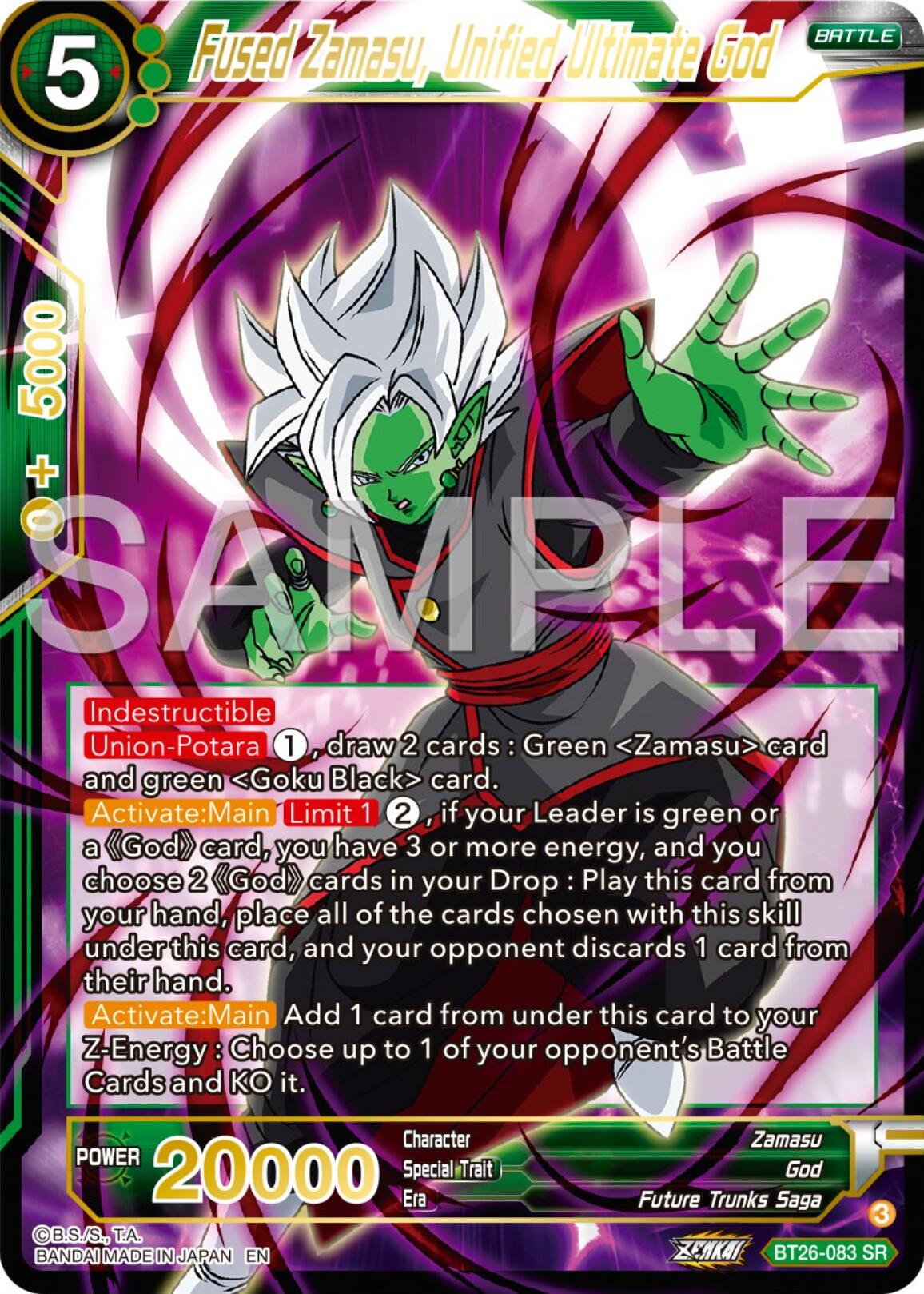 Fused Zamasu, Unified Ultimate God (BT26-083) [Ultimate Advent] | Devastation Store