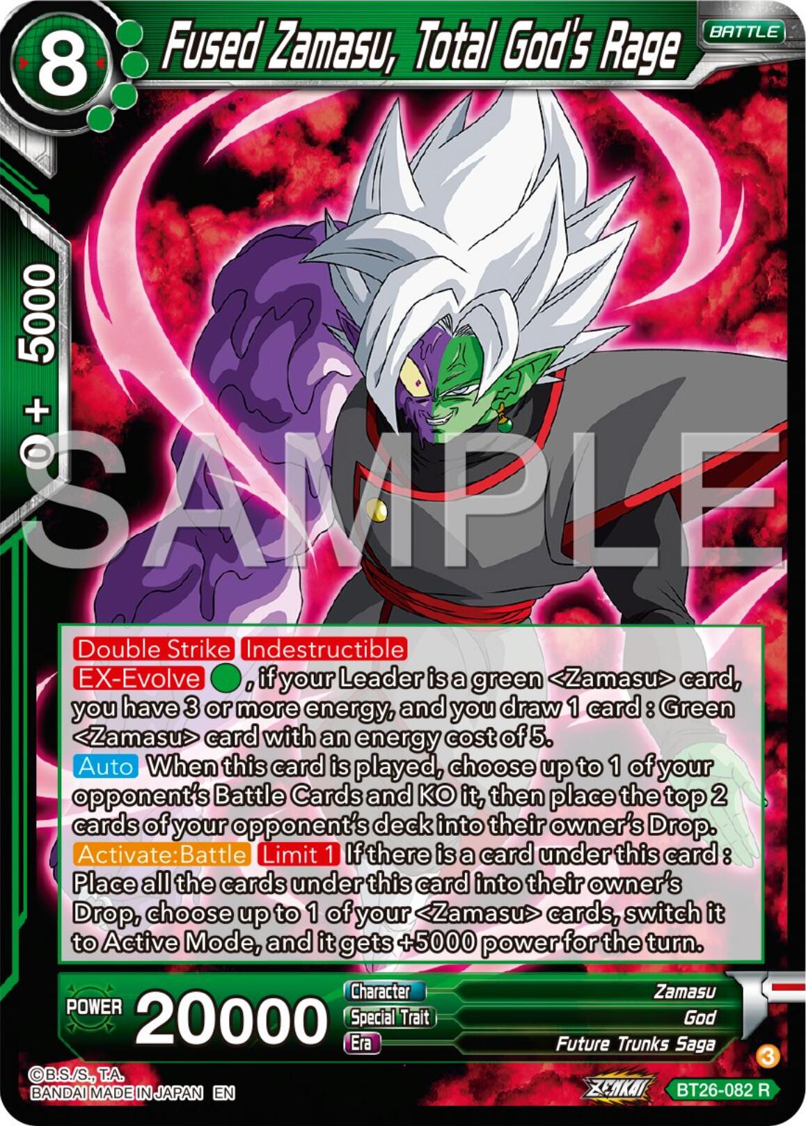 Fused Zamasu, Total God's Rage (BT26-082) [Ultimate Advent] | Devastation Store