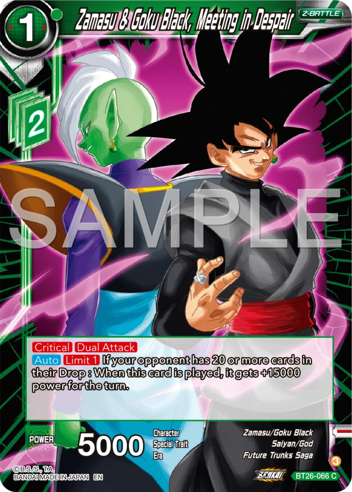 Zamasu & Goku Black, Meeting in Despair (BT26-066) [Ultimate Advent] | Devastation Store