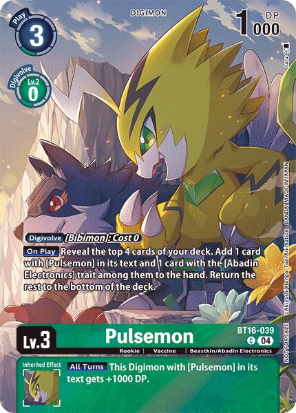 Pulsemon [BT16-039] (Legend Pack 2024) [Beginning Observer] | Devastation Store