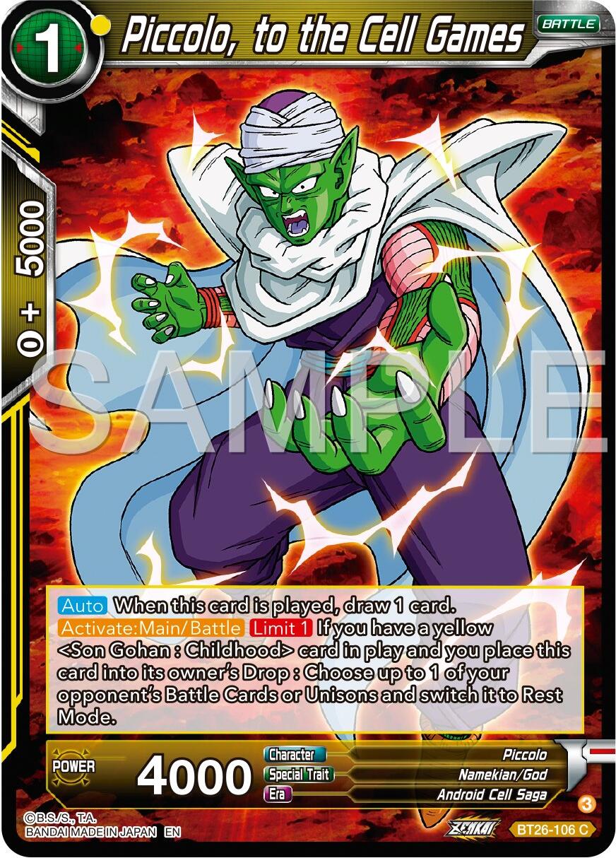 Piccolo, to the Cell Games (BT26-106) [Ultimate Advent] | Devastation Store