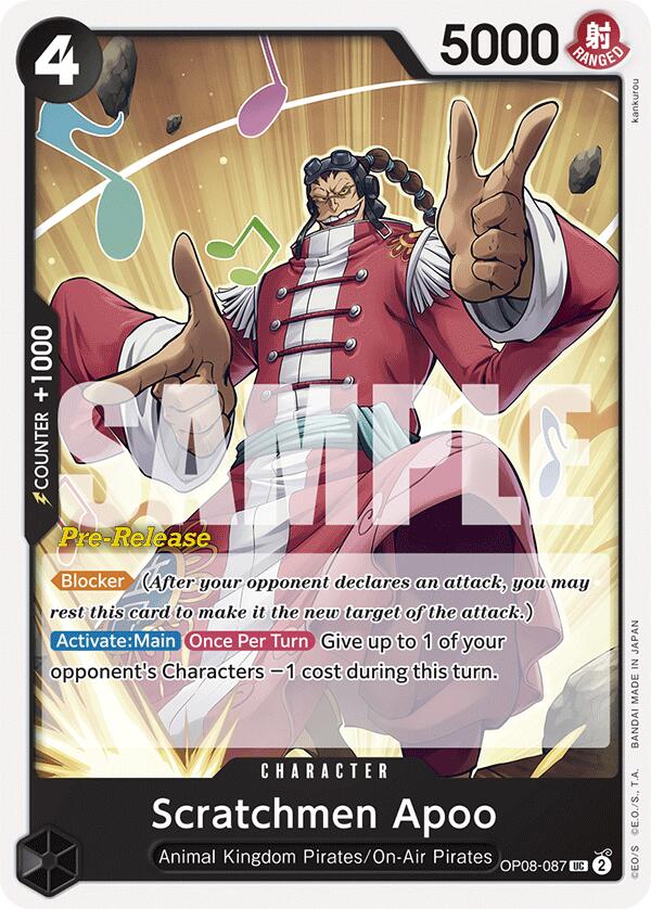 Scratchmen Apoo [Two Legends Pre-Release Cards] | Devastation Store