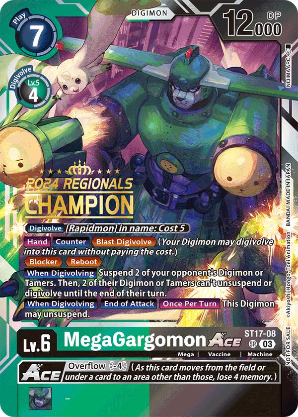 MegaGargomon ACE [ST17-08] (2024 Regionals Champion) [Starter Deck: Double Typhoon Advanced Deck Set] | Devastation Store