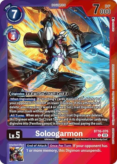 Soloogarmon [BT16-076] (Event Pack 7) [Beginning Observer] | Devastation Store