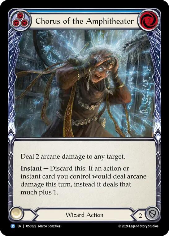 Chorus of the Amphitheater (Blue) [OSC022] (Rosetta Oscilio Blitz Deck) | Devastation Store