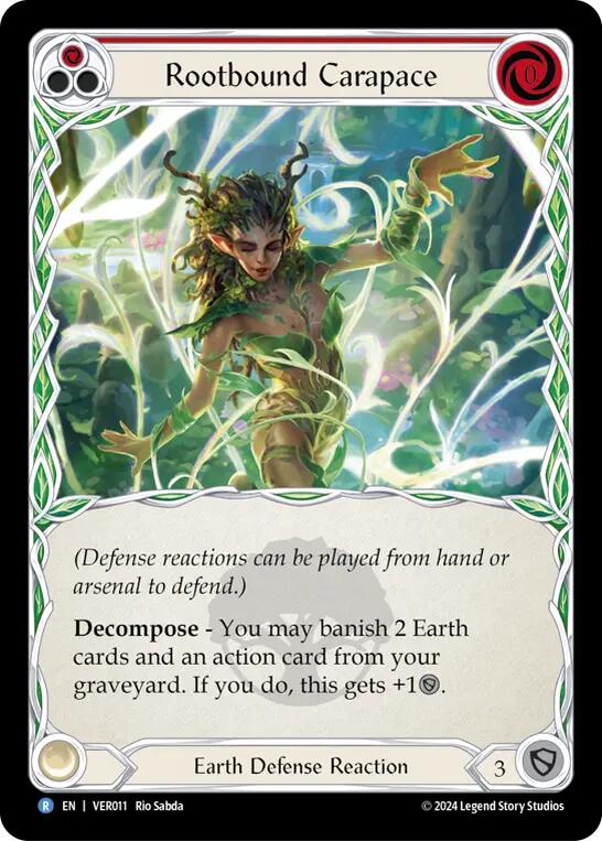 Rootbound Carapace (Red) [VER011] (Rosetta Verdance Blitz Deck) | Devastation Store