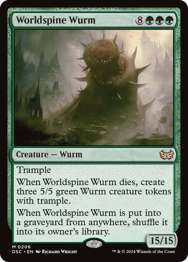 Worldspine Wurm [Duskmourn: House of Horror Commander] | Devastation Store