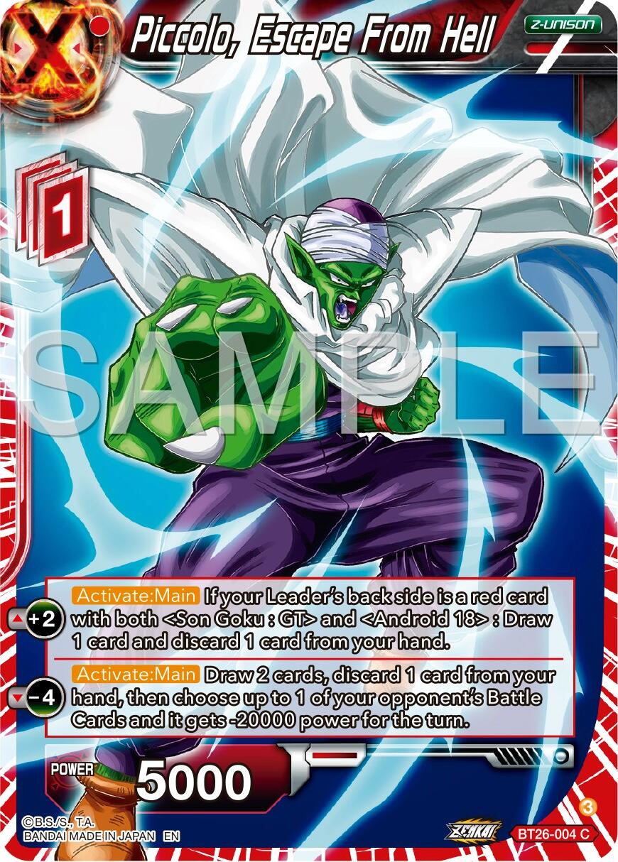 Piccolo, Escape From Hell (BT26-004) [Ultimate Advent] | Devastation Store