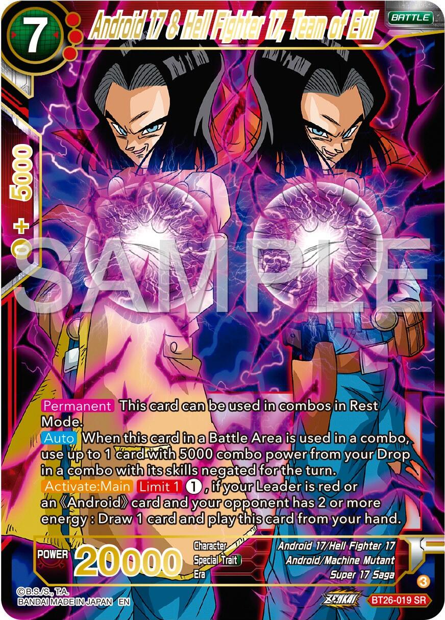 Android 17 & Hell Fighter 17, Team of Evil (BT26-019) [Ultimate Advent] | Devastation Store