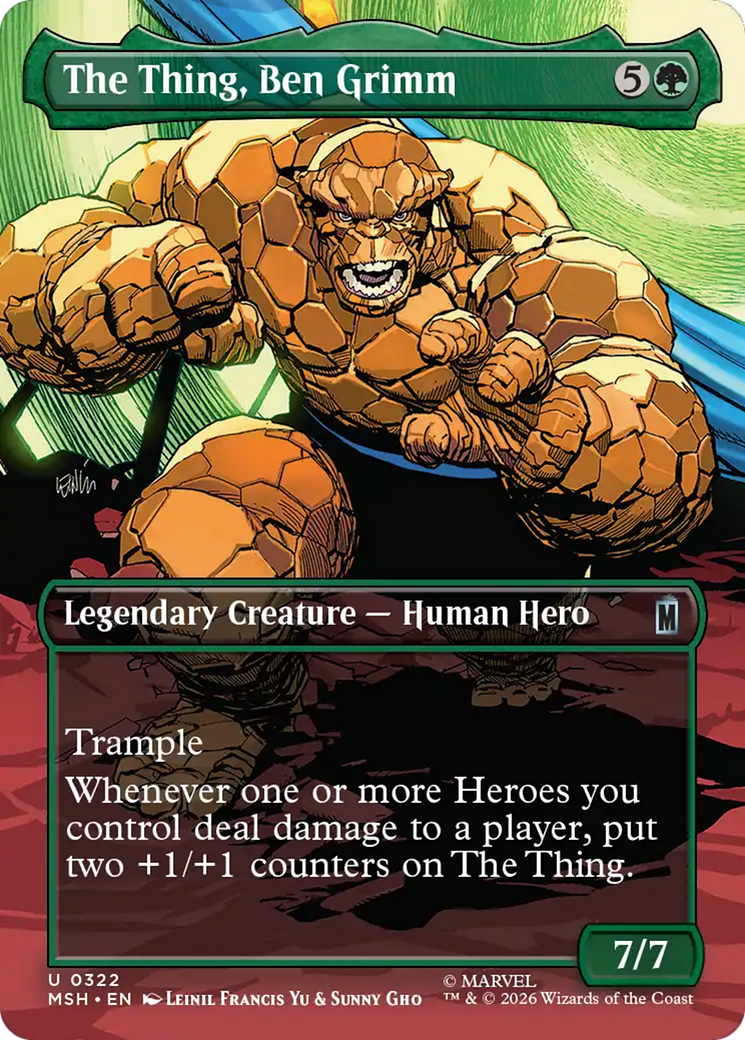 The Thing, Ben Grimm (Borderless) [Marvel Super Heroes] | Devastation Store
