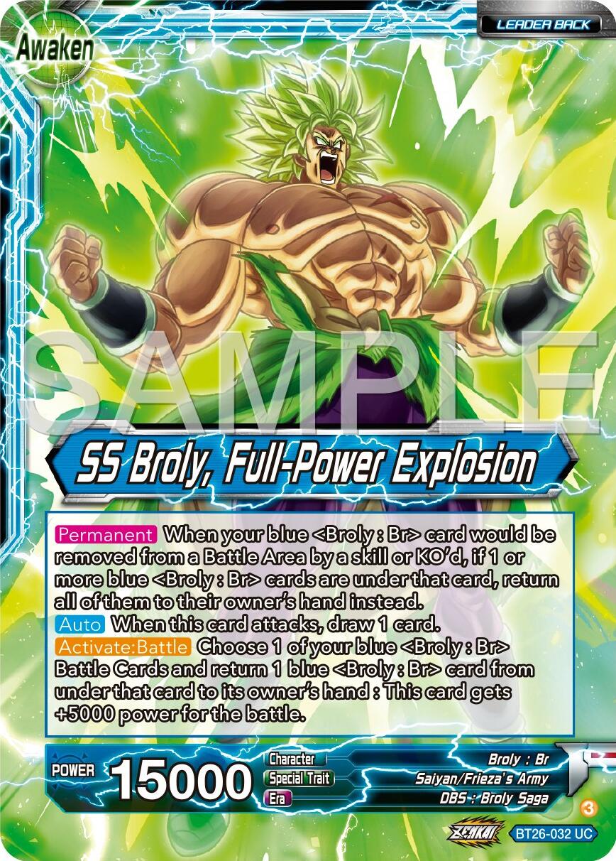 Broly // SS Broly, Full-Power Explosion (BT26-032) [Ultimate Advent] | Devastation Store