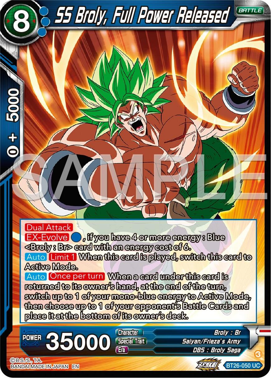 SS Broly, Full Power Released (BT26-050) [Ultimate Advent] | Devastation Store