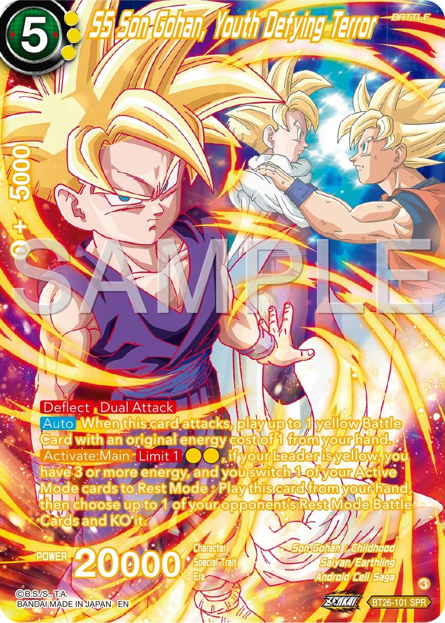 SS Son Gohan Youth Defying Terror (SPR) (BT26-101) [Ultimate Advent] | Devastation Store