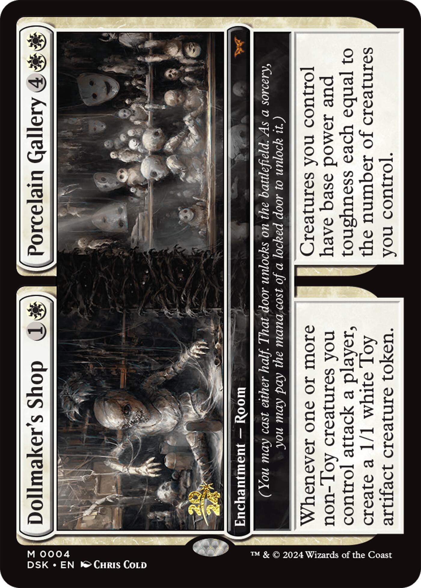 Dollmaker's Shop // Porcelain Gallery [Duskmourn: House of Horror Prerelease Cards] | Devastation Store