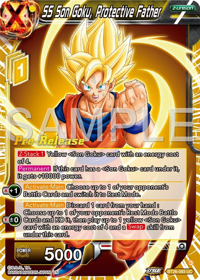 SS Son Goku, Protective Father (BT26-093) [Ultimate Advent Prerelease Promos] | Devastation Store