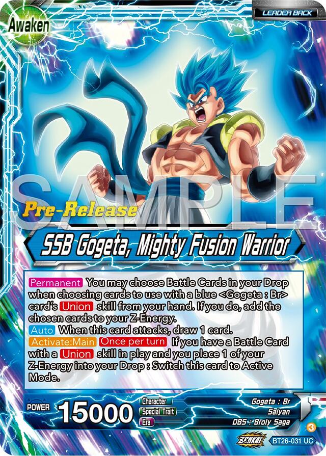 Gogeta // SSB Gogeta, Mighty Fusion Warrior (BT26-031) [Ultimate Advent Prerelease Promos] | Devastation Store