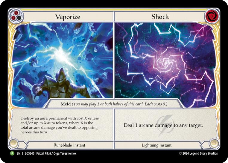 Vaporize // Shock - LGS346 [LGS346] (Promo)  Cold Foil | Devastation Store