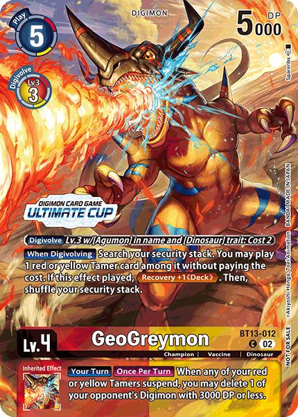 GeoGreymon [BT13-012] (Ultimate Cup 2024) [Versus Royal Knights Booster] | Devastation Store