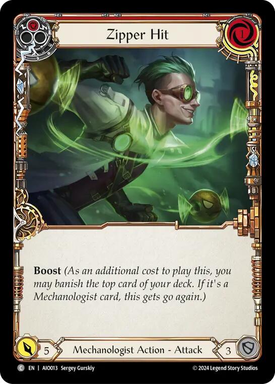 Zipper Hit (Red) [AIO013] (Armory Deck: Dash) | Devastation Store