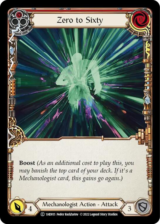 Zero to Sixty (Red) [1HD015] (History Pack 1 Dash Blitz Deck) | Devastation Store