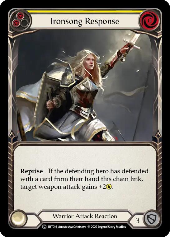Ironsong Response (Yellow) [1HT016] (History Pack 1 Dorinthea Blitz Deck) | Devastation Store