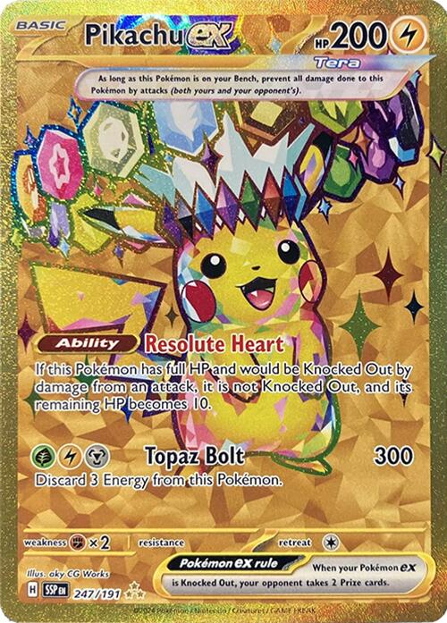 Pikachu ex (247/191) [Scarlet & Violet: Surging Sparks] | Devastation Store