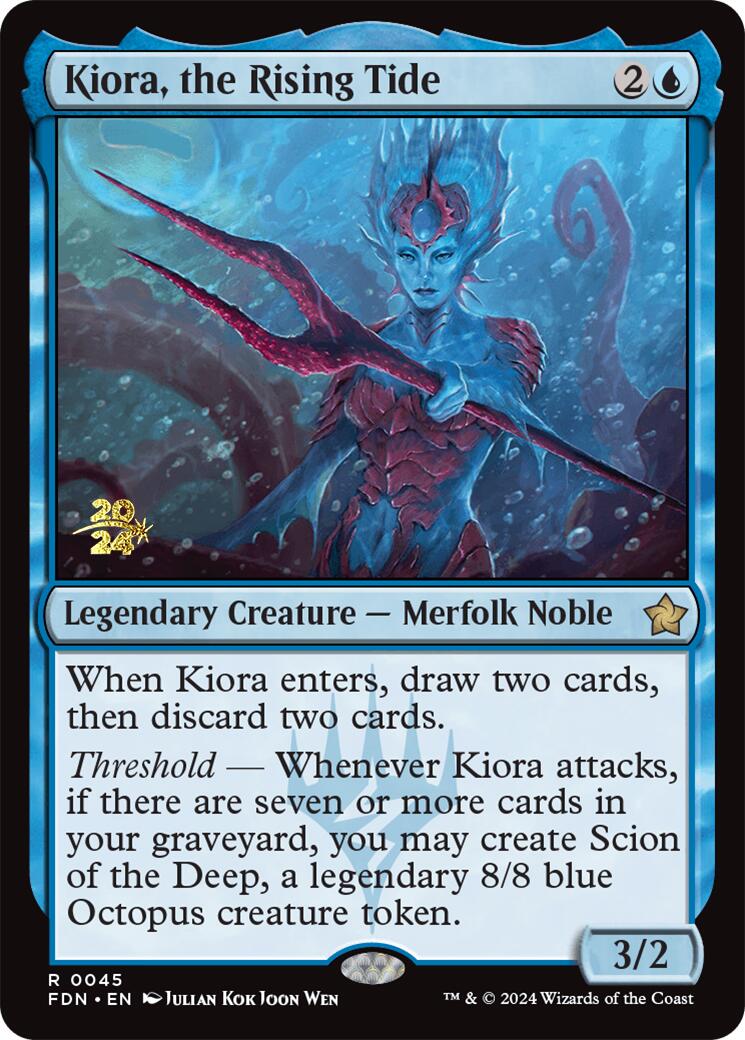 Kiora, the Rising Tide [Foundations Prerelease Promos] | Devastation Store