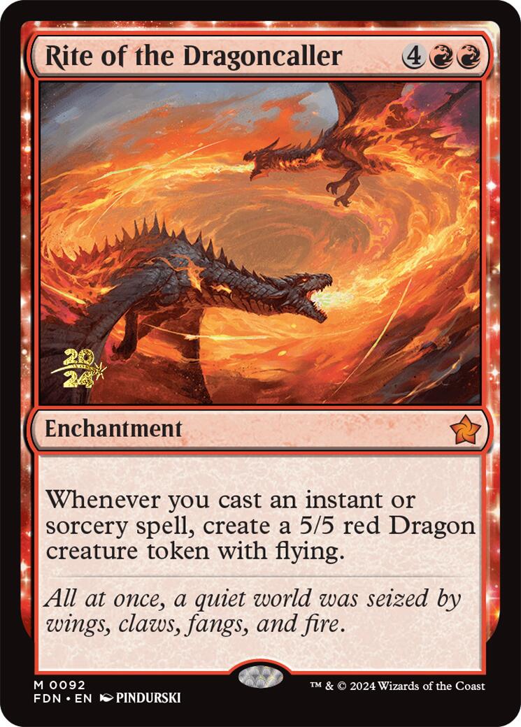 Rite of the Dragoncaller [Foundations Prerelease Promos] | Devastation Store