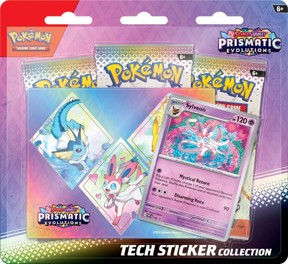 Scarlet & Violet: Prismatic Evolutions Tech Sticker Collection (Sylveon) | Devastation Store