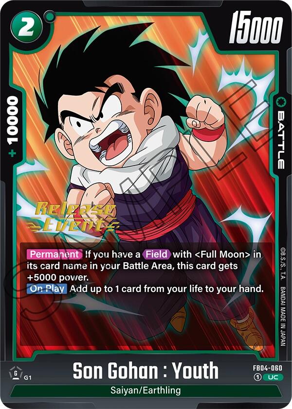 Son Gohan : Youth [Ultra Limit Release Event Cards] | Devastation Store