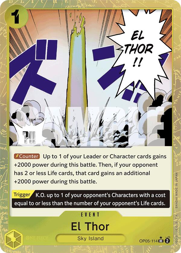 El Thor (Textured Foil) [Premium Booster -The Best-] | Devastation Store