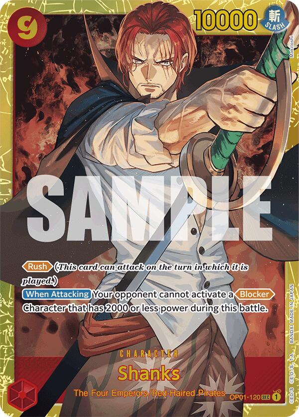 Shanks (OP01-120) (Reprint) [Premium Booster -The Best-] | Devastation Store