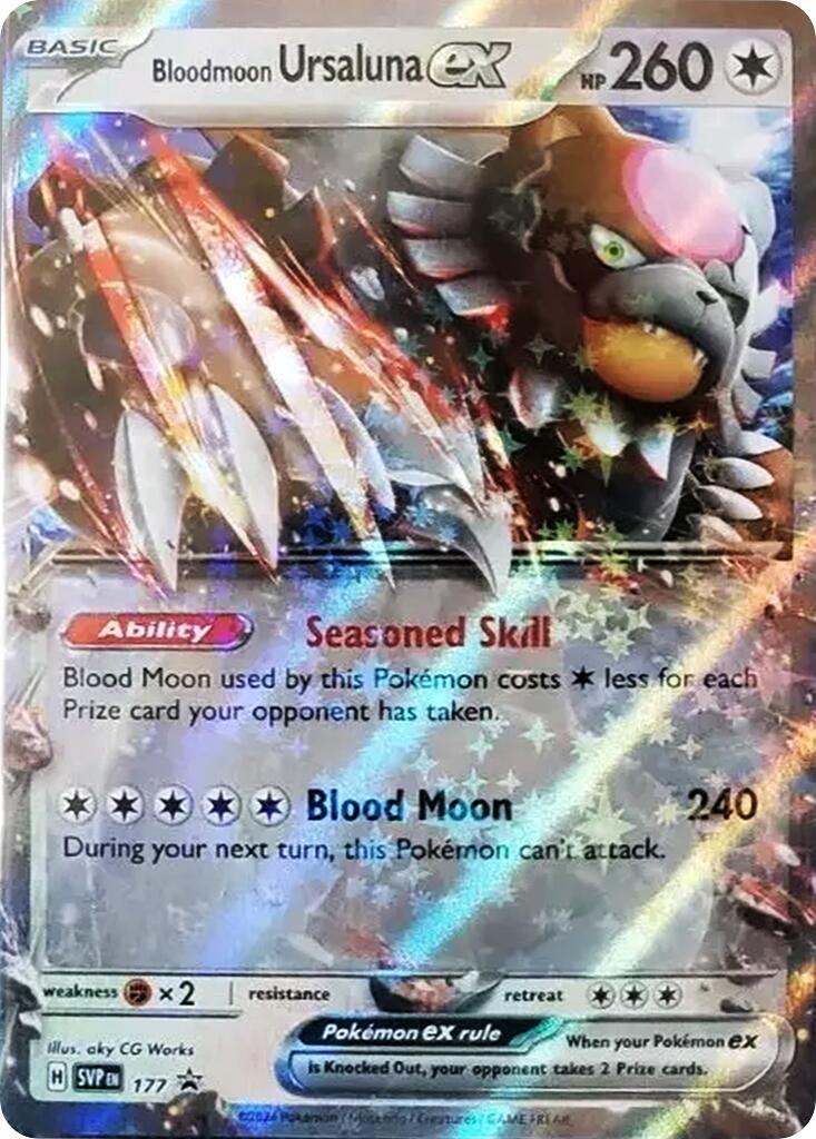 Bloodmoon Ursaluna ex (177) [Scarlet & Violet Promo Cards] | Devastation Store