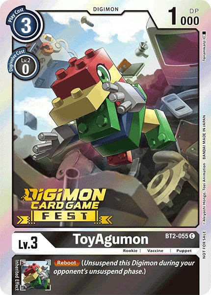 ToyAgumon [BT2-055] (Digimon Card Game Fest 2022) [Release Special Booster Promos] | Devastation Store