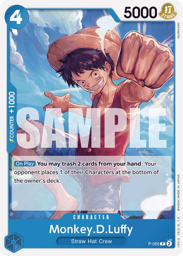 Monkey.D.Luffy (P-055) (Reprint) [Premium Booster -The Best-] | Devastation Store