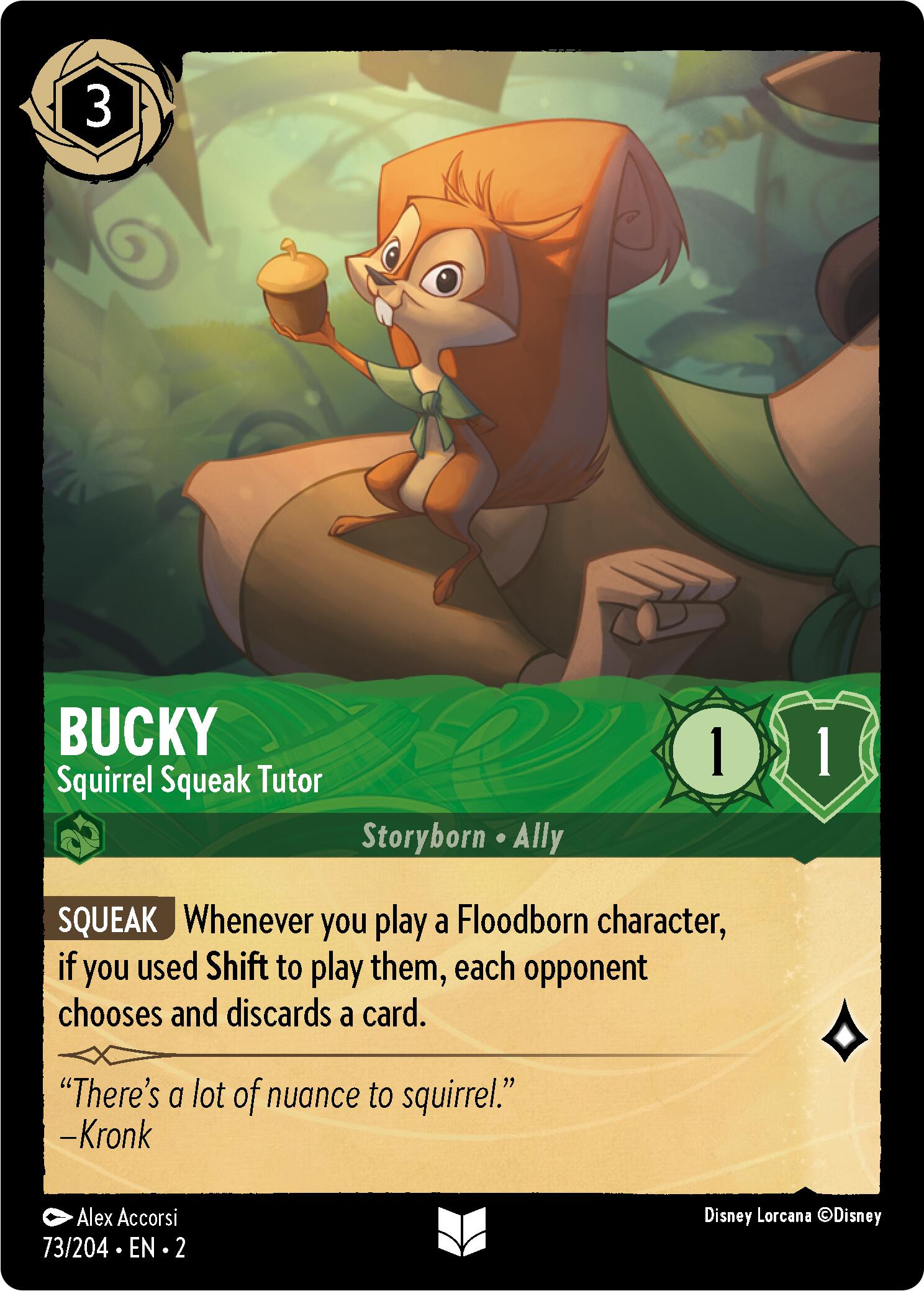 Bucky - Squirrel Squeak Tutor (Errata Version) (73/204) [Rise of the Floodborn] | Devastation Store