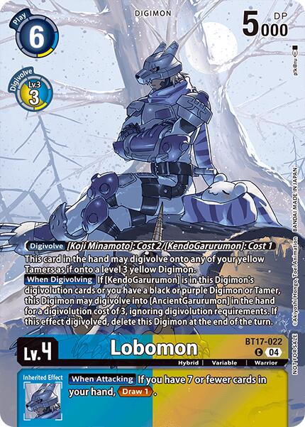Lobomon [BT17-022] (Legend Pack 2024 Box Topper) [Chain of Liberation] | Devastation Store