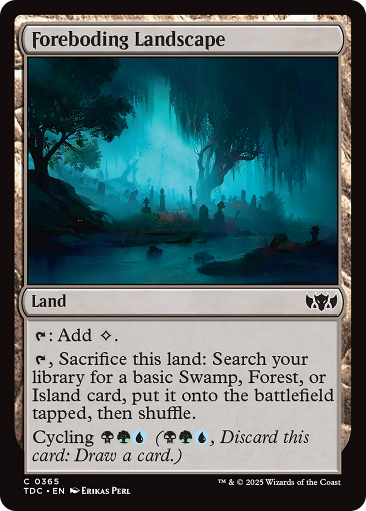 Foreboding Landscape [Tarkir: Dragonstorm Commander] | Devastation Store