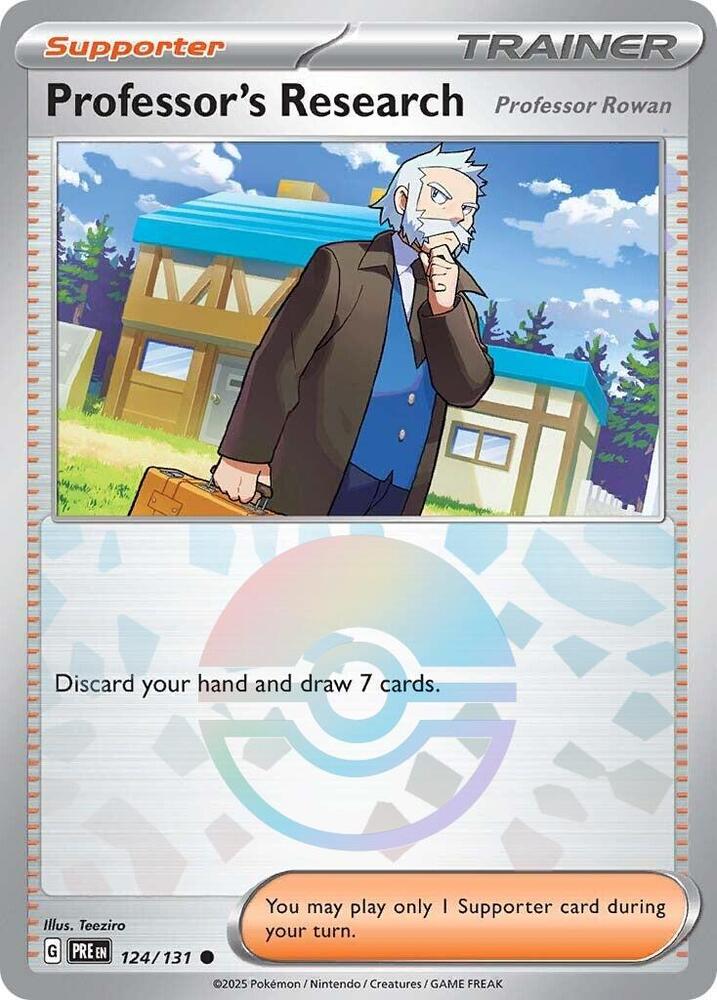 Professor's Research (124/131) [Professor Rowan] (Poke Ball Pattern) [Scarlet & Violet: Prismatic Evolutions] | Devastation Store