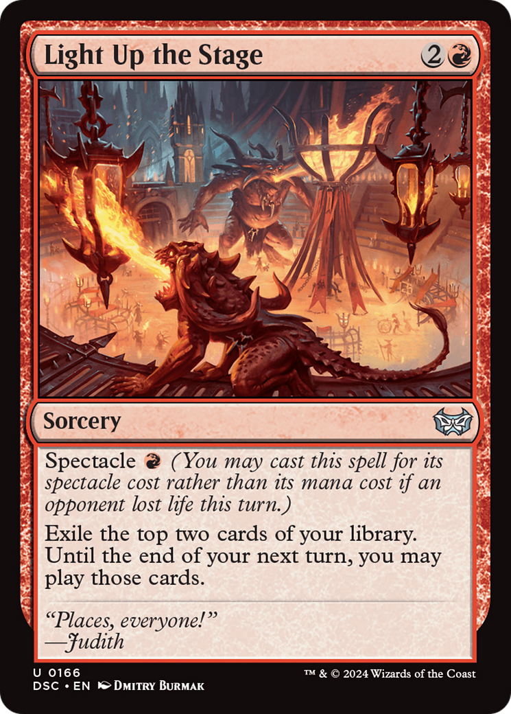 Light Up the Stage [Duskmourn: House of Horror Commander] | Devastation Store