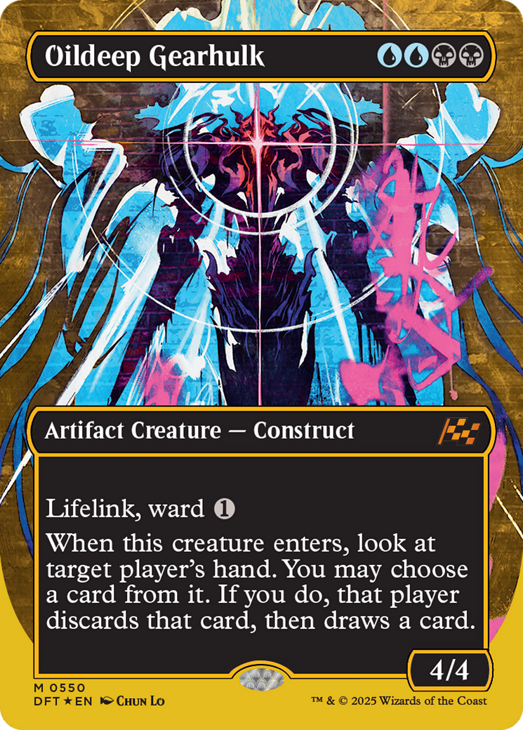 Oildeep Gearhulk (Borderless) (First-Place Foil) [Aetherdrift] | Devastation Store