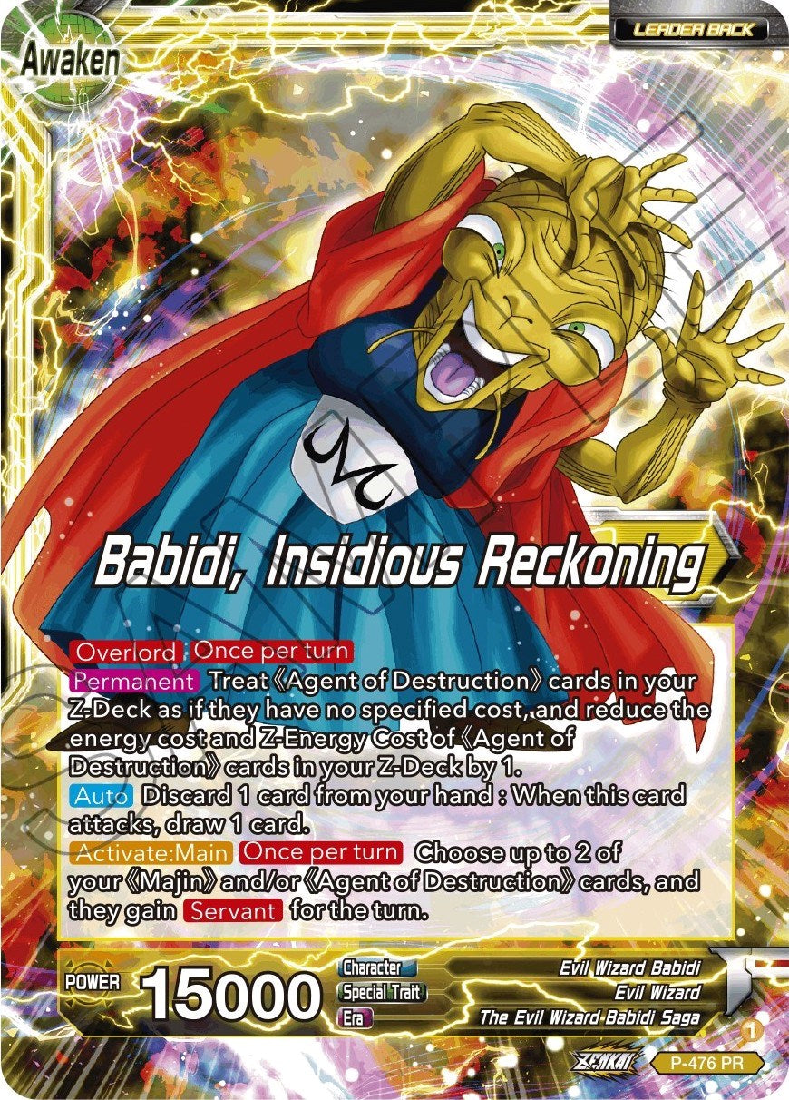 Babidi // Babidi, Insidious Reckoning (Silver Foil) (P-476) [Tournament Promotion Cards] | Devastation Store