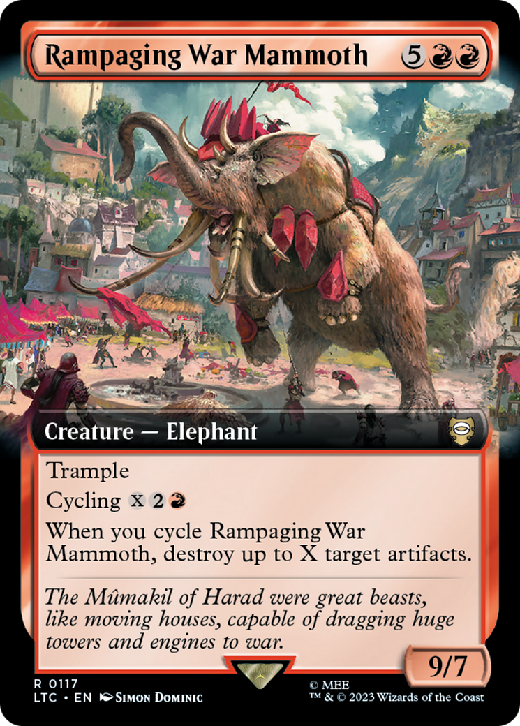 Rampaging War Mammoth (Extended Art) [The Lord of the Rings: Tales of Middle-Earth Commander] | Devastation Store