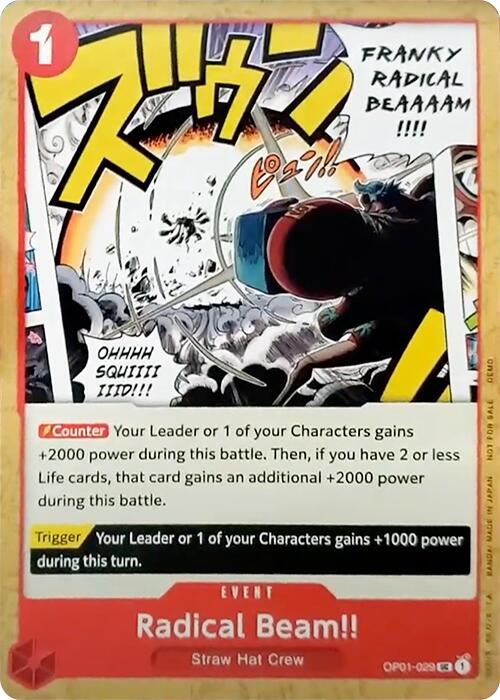 Radical Beam!! [One Piece Demo Deck Cards] | Devastation Store