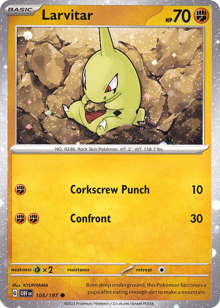 Larvitar (105/197) (Cosmos Holo) [Miscellaneous Cards] | Devastation Store