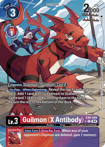 Guilmon (X Antibody) [EX8-009] (Alternate Art) [Chain of Liberation] | Devastation Store