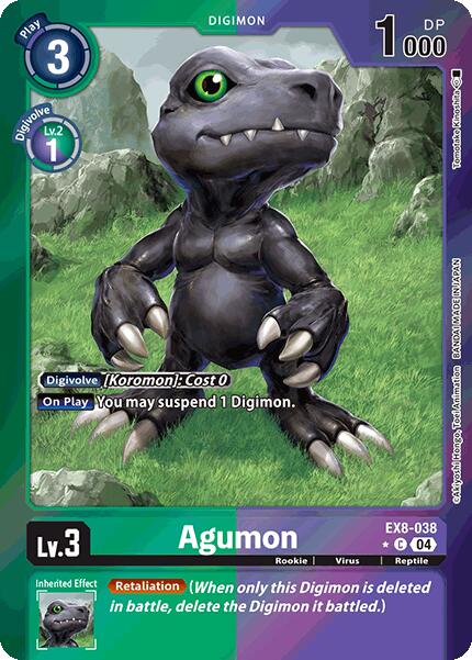 Agumon [EX8-038] - EX8-038 (Limited Foil) [Chain of Liberation] | Devastation Store