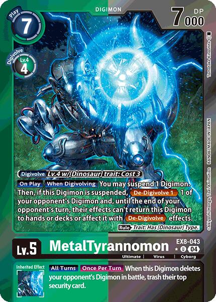 MetalTyrannomon [EX8-043] (Limited Foil) [Chain of Liberation] | Devastation Store